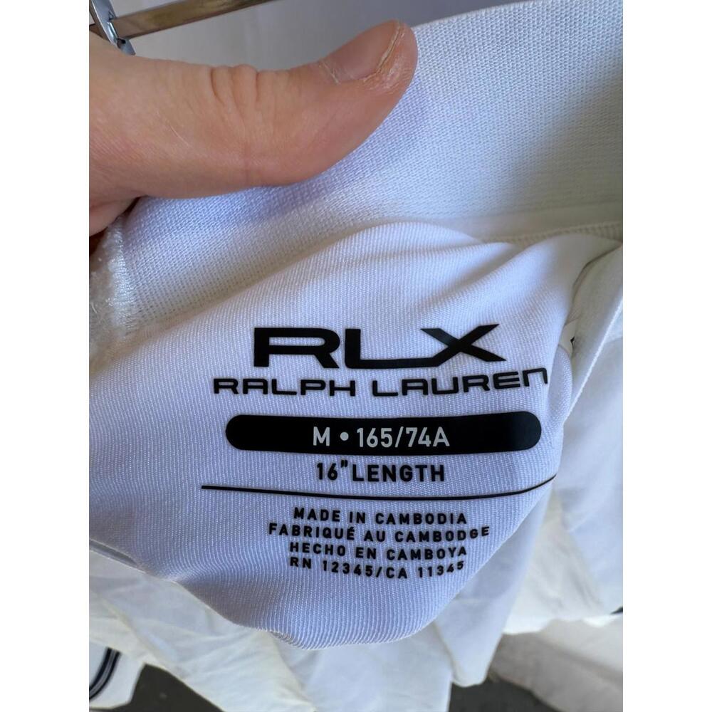 Polo Ralph Lauren White Stretch High-Waisted Pleated Skort Size M - Picture 5 of 5